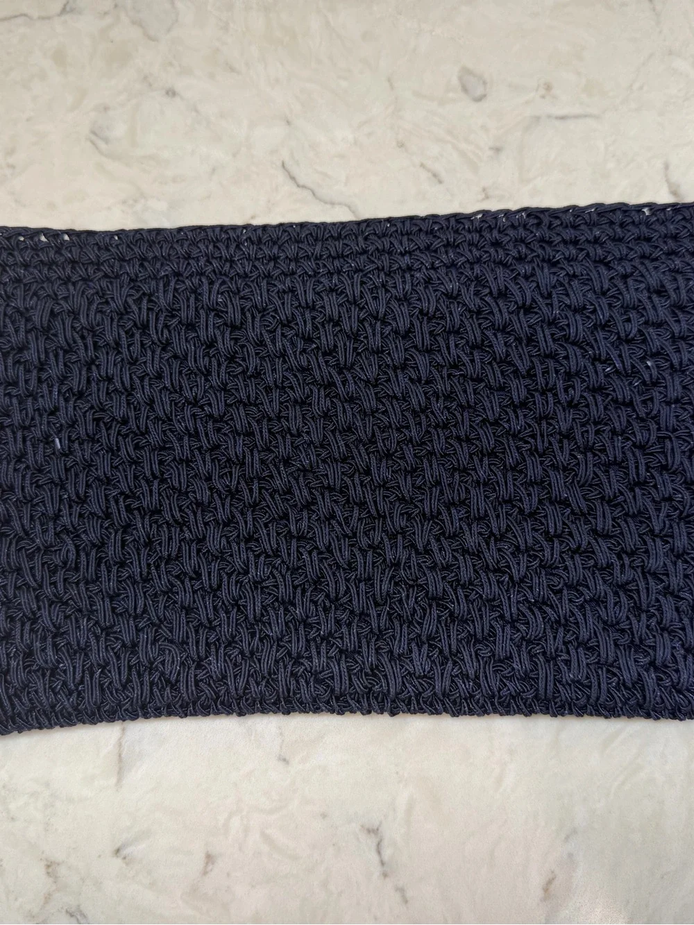 Vintage 1950’s 60’s ADG Fashion Hong Kong Navy Women's Clutch